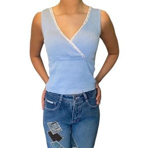 Blue Bell Sleeveless 90s Top 🔔